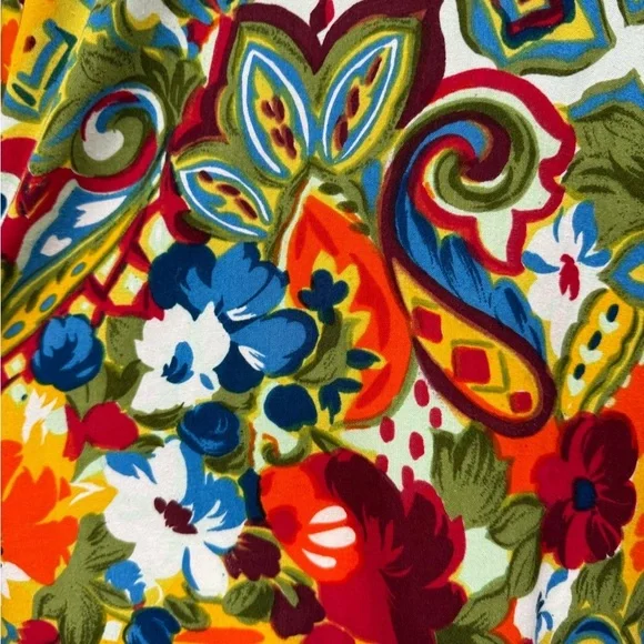 Sasson Vintage Floral Boho Button Down Shirt Blouse Women’s Medium Multicolor - Picture 9 of 9